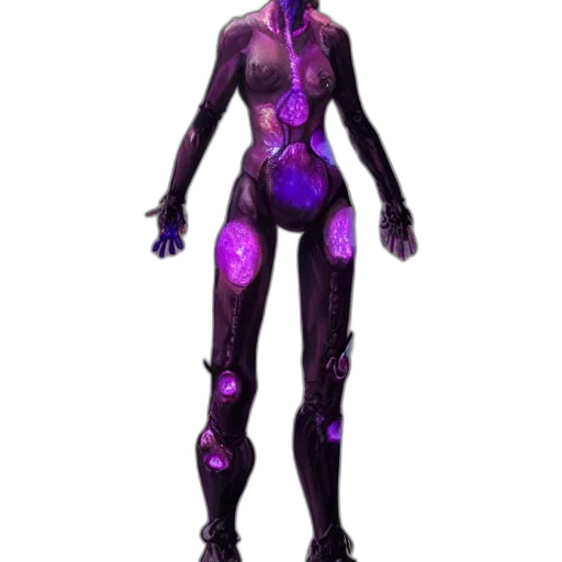 robot, staff, dress, cyberpunk transparent PNG cut-out