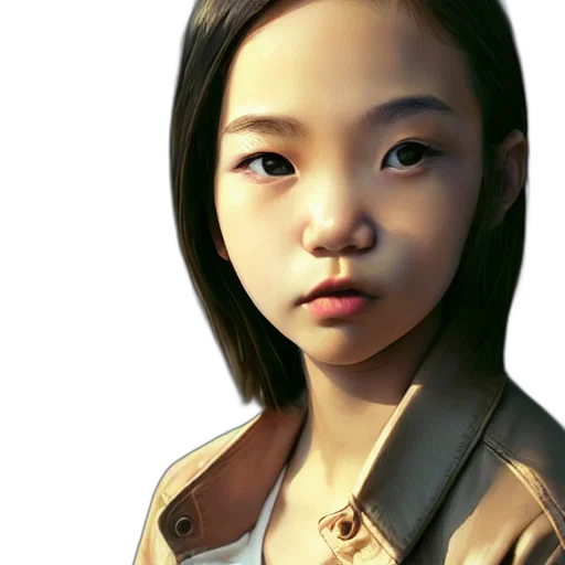 face, jacket, staff, photorealistic transparent PNG cut-out