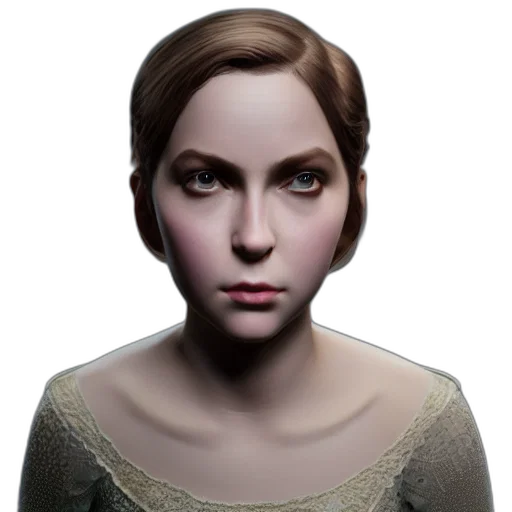 face, dress, mask, crown, 3d render, photorealistic, concept art, fantasy art transparent PNG cut-out