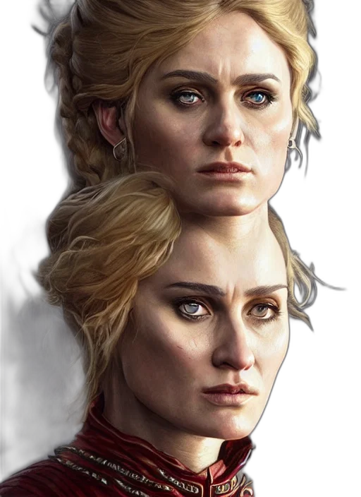 face, crown, concept art, photorealistic transparent PNG cut-out