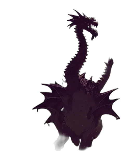 dragon, creature, crown, animal, concept art, pixel art, fantasy art, 3d render transparent PNG cut-out