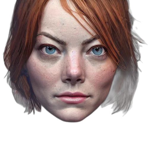 face, mask, robot, hair, photorealistic, concept art, 3d render, fantasy art transparent PNG cut-out