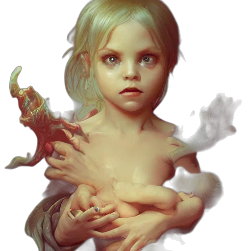 creature, dragon, face, concept art, fantasy art, photorealistic, 3d render, dark transparent PNG cut-out