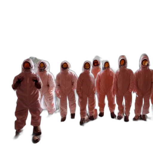 staff, jacket, mask, concept art, outer space, wide, shot, photo transparent PNG cut-out