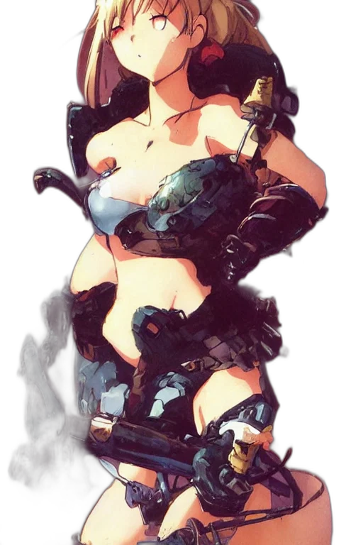 weapon, robot, dress, concept art transparent PNG cut-out