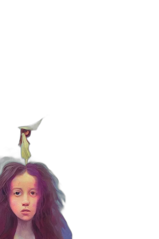 hair, crown, creature, face, photorealistic, concept art, cartoon, anime transparent PNG cut-out