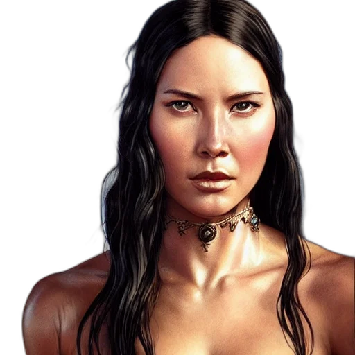 jewelry, face, fantasy art, photorealistic transparent PNG cut-out