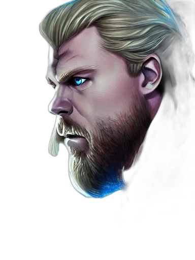 face, fantasy art, concept art, comic book art transparent PNG cut-out