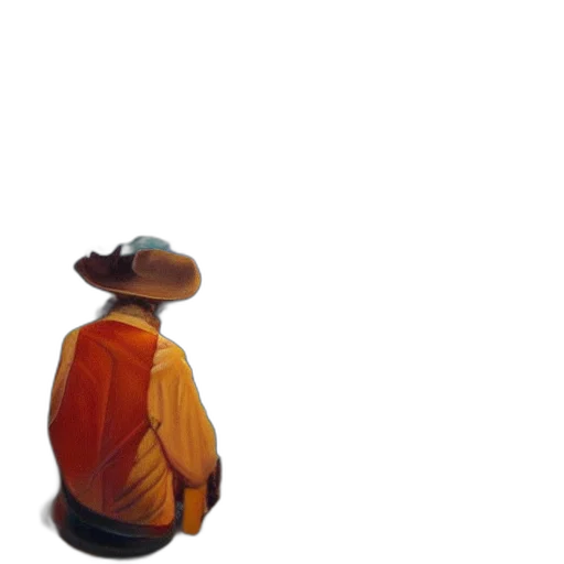 hat, jacket, mask, staff transparent PNG cut-out