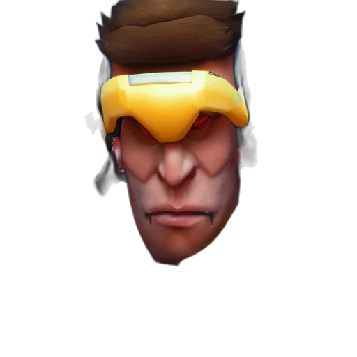 mask, face, hat, staff, 3d render, concept art, pixel art, cyberpunk transparent PNG cut-out