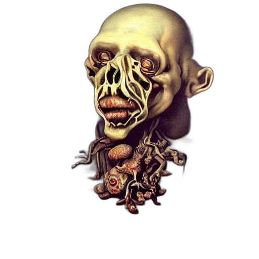mask, face, creature, staff, concept art, 3d render, photorealistic, pixel art transparent PNG cut-out