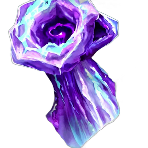 flower, crown, weapon, staff, concept art, fantasy art, 3d render, vaporwave transparent PNG cut-out