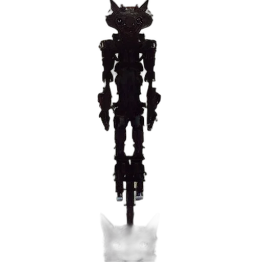 robot, staff, weapon, sword, concept art, pixel art, 3d render, cyberpunk transparent PNG cut-out
