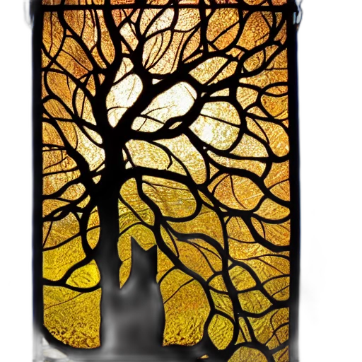 bottle, tree, fantasy art, wonderful transparent PNG cut-out