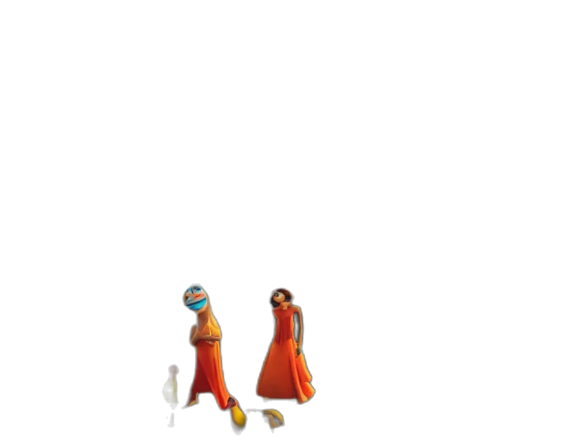 staff, robot, dress, weapon transparent PNG cut-out