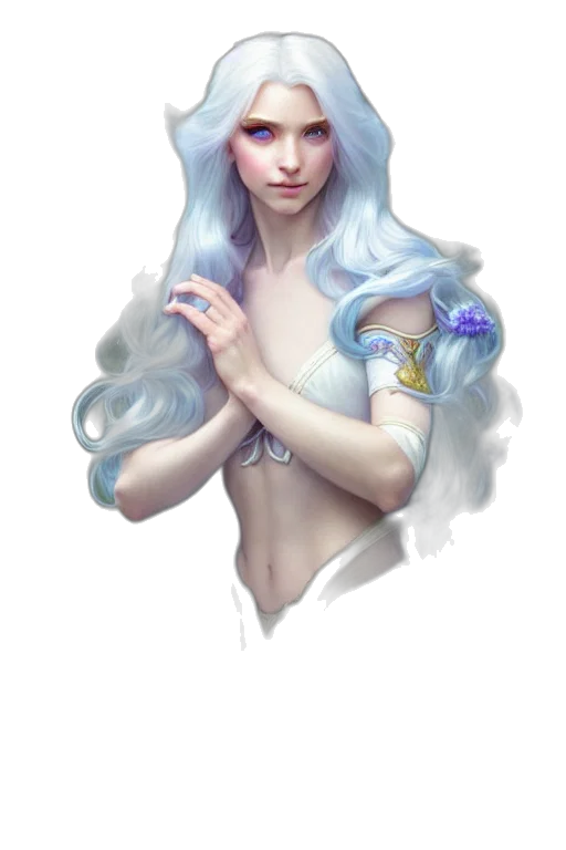 dress, jewelry, crown, fantasy art transparent PNG cut-out