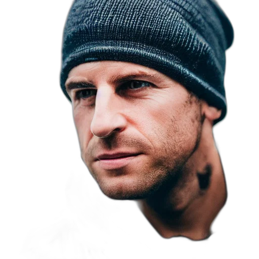 face, hat, jacket, crown transparent PNG cut-out