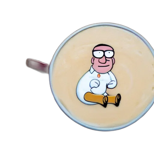 food, staff, cartoon, peter, griffin, latte, art, professional transparent PNG cut-out