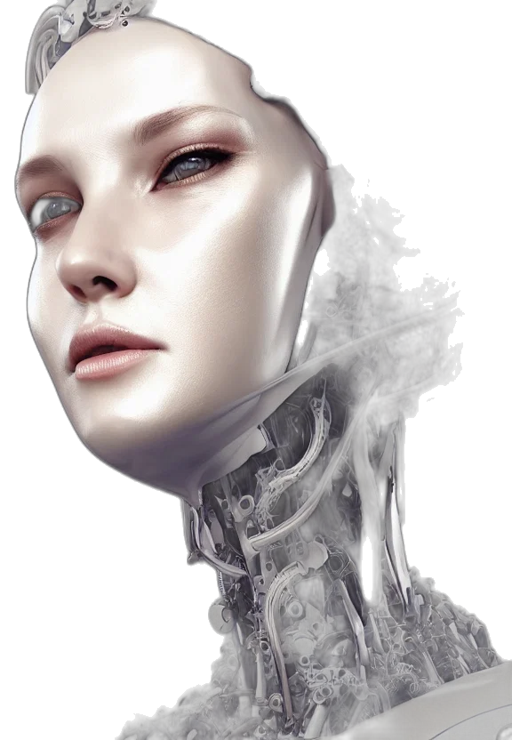 robot, face, mask, concept art transparent PNG cut-out