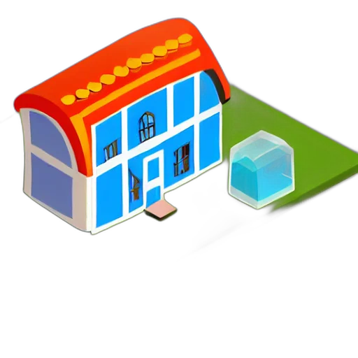 building, furniture, 3d render, concept art, pixel art, photorealistic, glass, bottle transparent PNG cut-out
