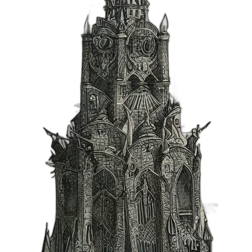 crown, building, dress, staff transparent PNG cut-out