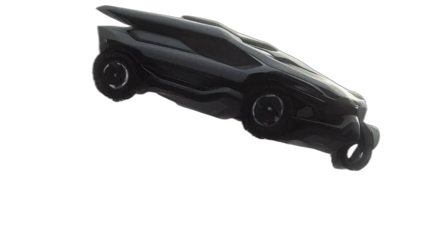 car, 3d render, concept art, futuristic transparent PNG cut-out