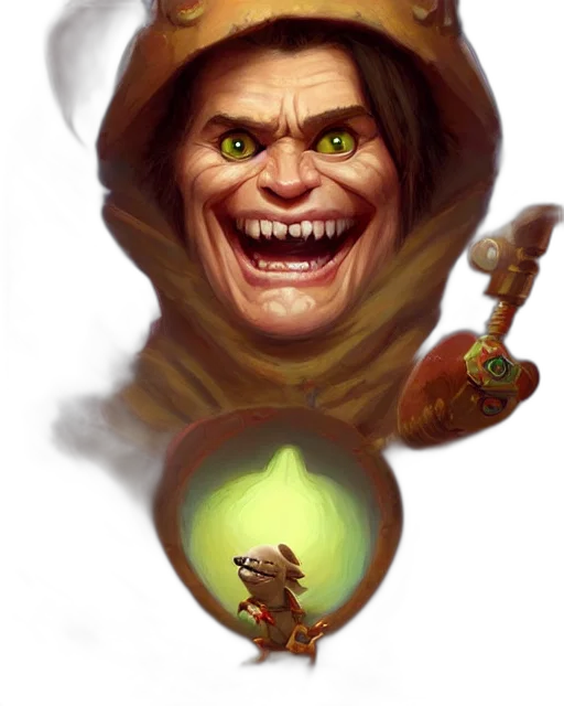 face, mask, staff, creature, concept art, fantasy art, comic book art, photorealistic transparent PNG cut-out