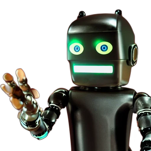 robot, 3d render, concept art, cyberpunk transparent PNG cut-out