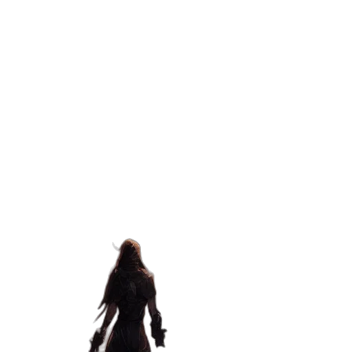 sword, dress, weapon, hair, concept art, comic book art, 3d render, pixel art transparent PNG cut-out