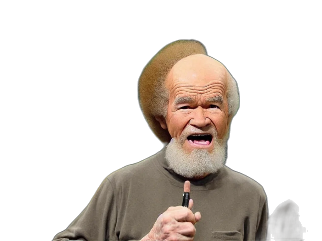 face, hat, hair, staff transparent PNG cut-out