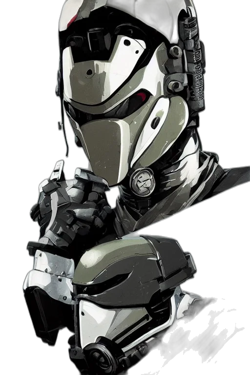 robot, mask, weapon, face transparent PNG cut-out