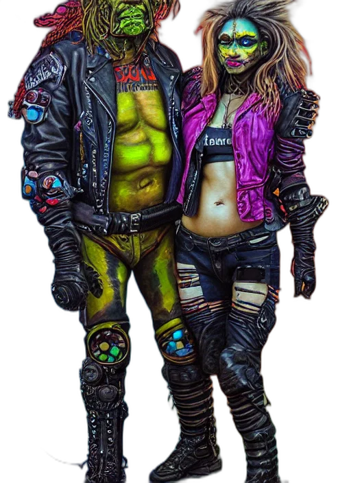 jacket, cyberpunk, concept art, comic book art transparent PNG cut-out