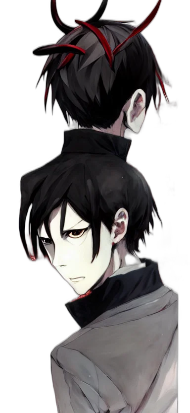 mask, staff, face, crown, anime, concept art, cartoon, comic book art transparent PNG cut-out