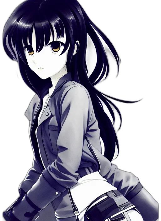 jacket, staff, dress, weapon transparent PNG cut-out