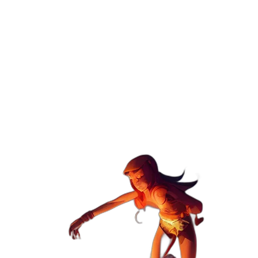 creature, robot, hair, dress transparent PNG cut-out