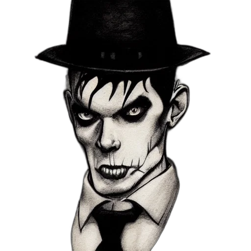 hat, face, mask, comic book art transparent PNG cut-out