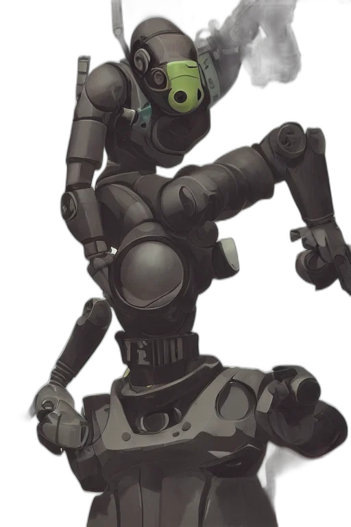 robot, staff, weapon, mask transparent PNG cut-out