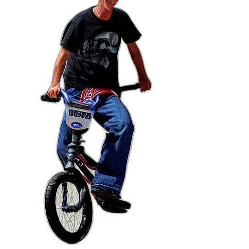 photorealistic, 3d render, concept art, tony, hawk, rides, bmx, bike transparent PNG cut-out