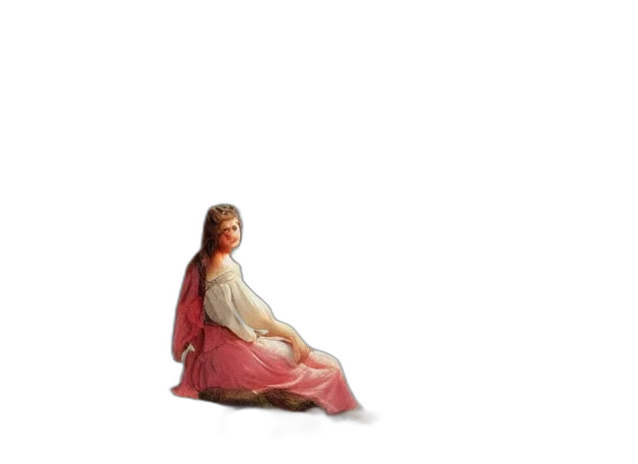 dress, creature, hair, sword transparent PNG cut-out