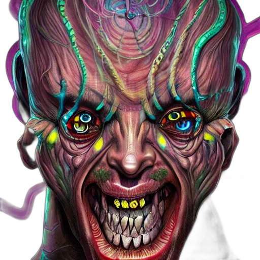 face, creature, mask, concept art transparent PNG cut-out