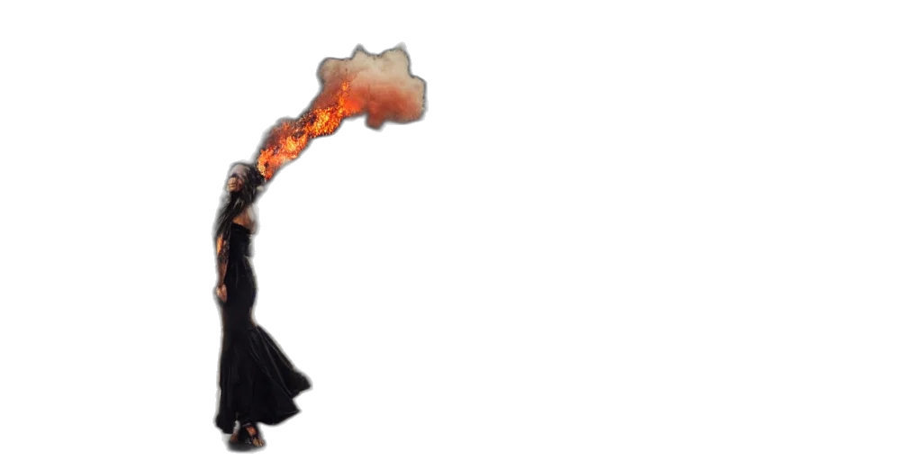 staff, dragon, weapon, hair transparent PNG cut-out
