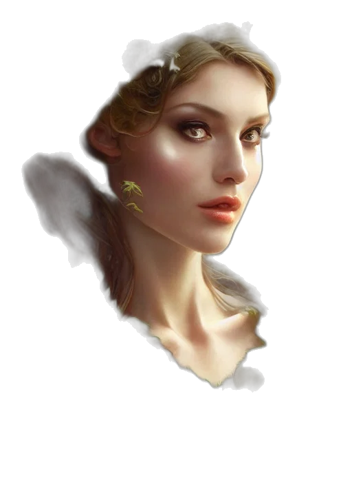face, crown, jewelry, staff transparent PNG cut-out