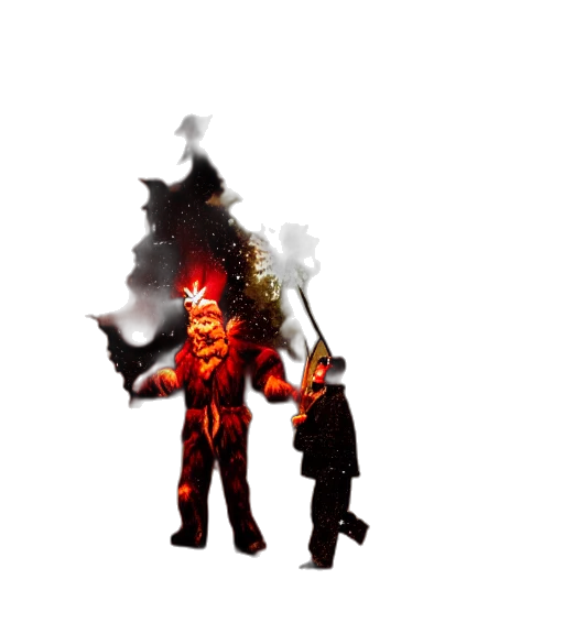 staff, mask, weapon, jacket transparent PNG cut-out