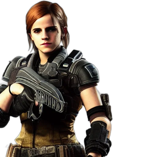 concept art, 3d render, emma, watson transparent PNG cut-out
