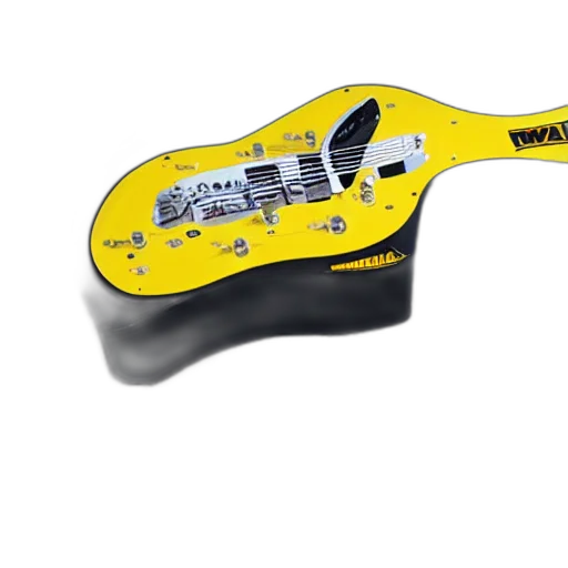 weapon, 3d render, dewalt, fender transparent PNG cut-out