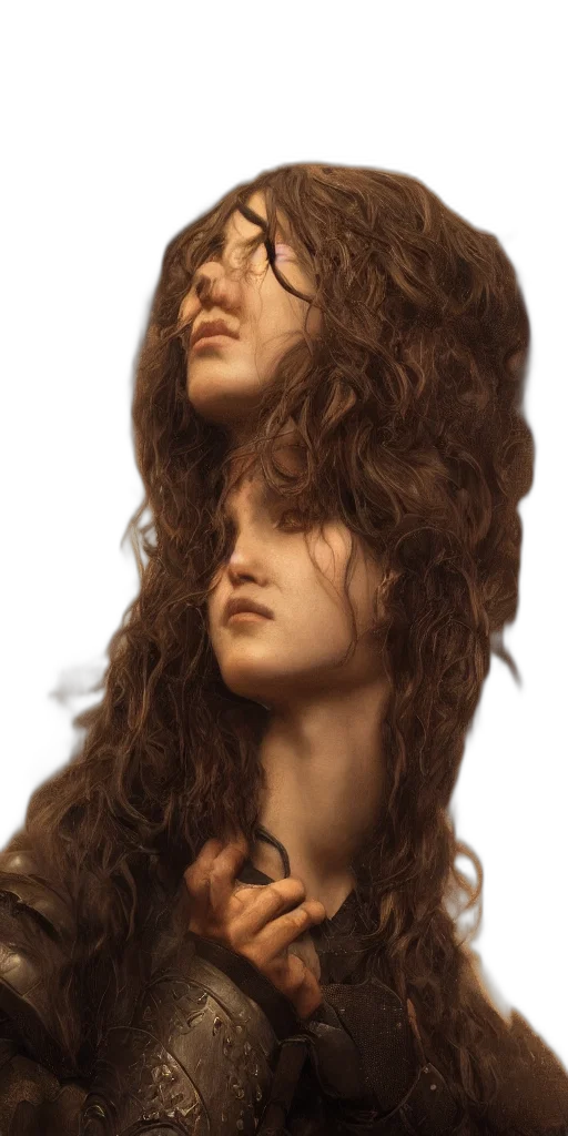 hair, face, crown, mask transparent PNG cut-out