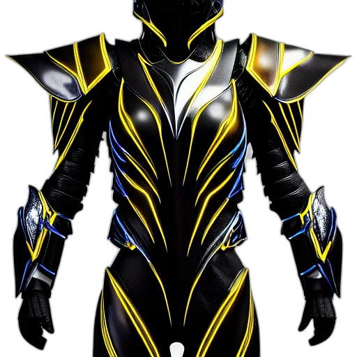 robot, concept art, 3d render, fantasy art, cyberpunk, dark, monochrome, golden transparent PNG cut-out