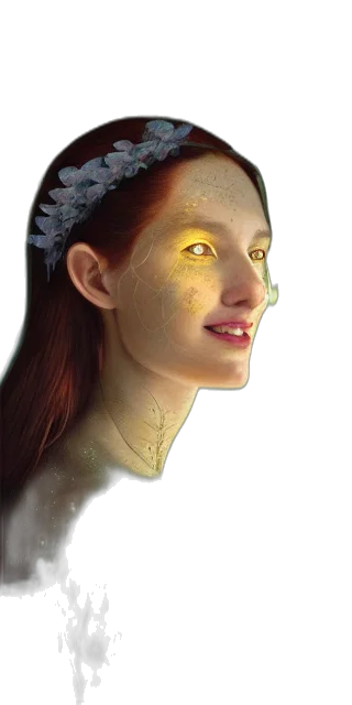 face, jewelry, mask, robot, fantasy art, photorealistic, concept art, 3d render transparent PNG cut-out