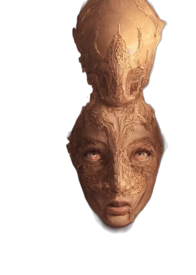 mask, face, crown, creature transparent PNG cut-out