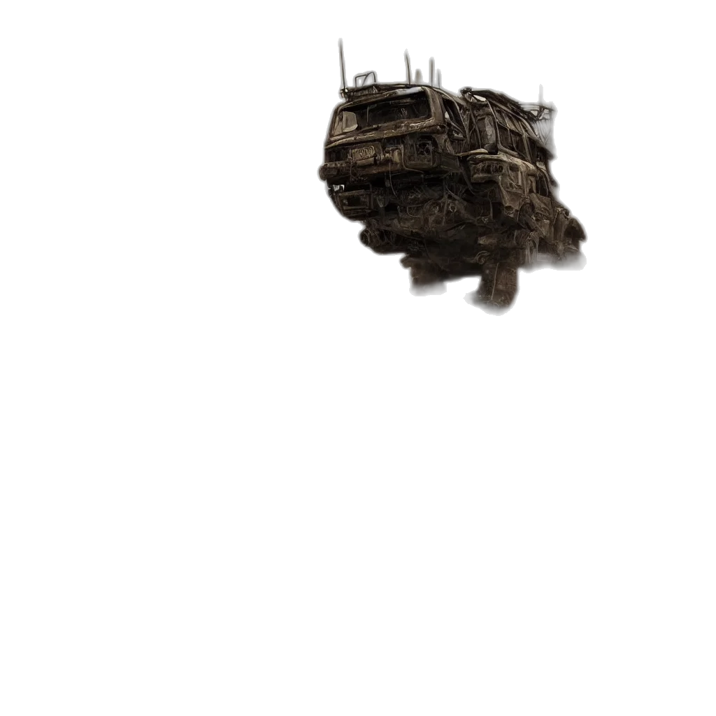robot, car, building, crown, concept art, 3d render, photorealistic, pixel art transparent PNG cut-out
